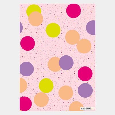 Pink Polka Dot Flat Wrap