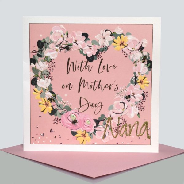 Personalised Card Mothers day With Love