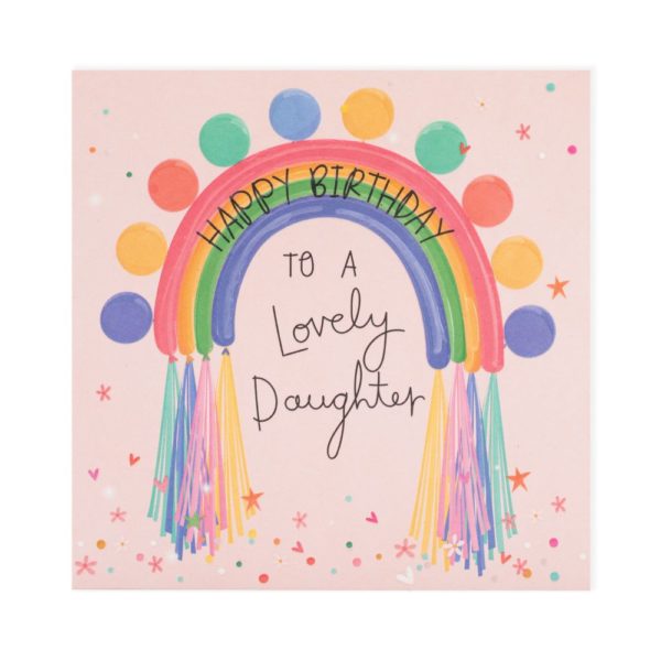 Birthday Daughter Rainbow Balloon