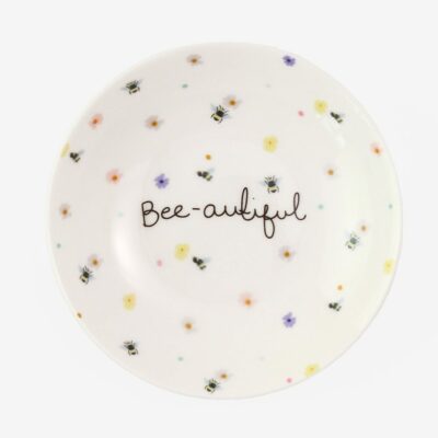 Bees and Flowers Trinket Dish